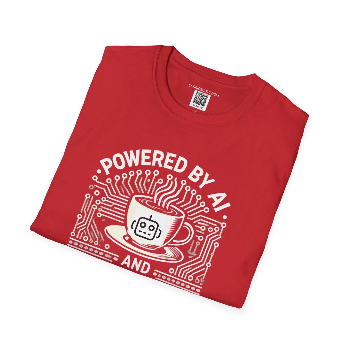 "Powered by AI and Caffeine" Tee