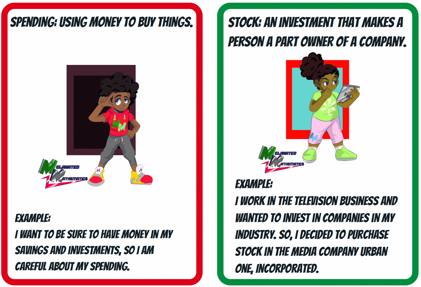 Financial Literacy Flash Cards (Digital)