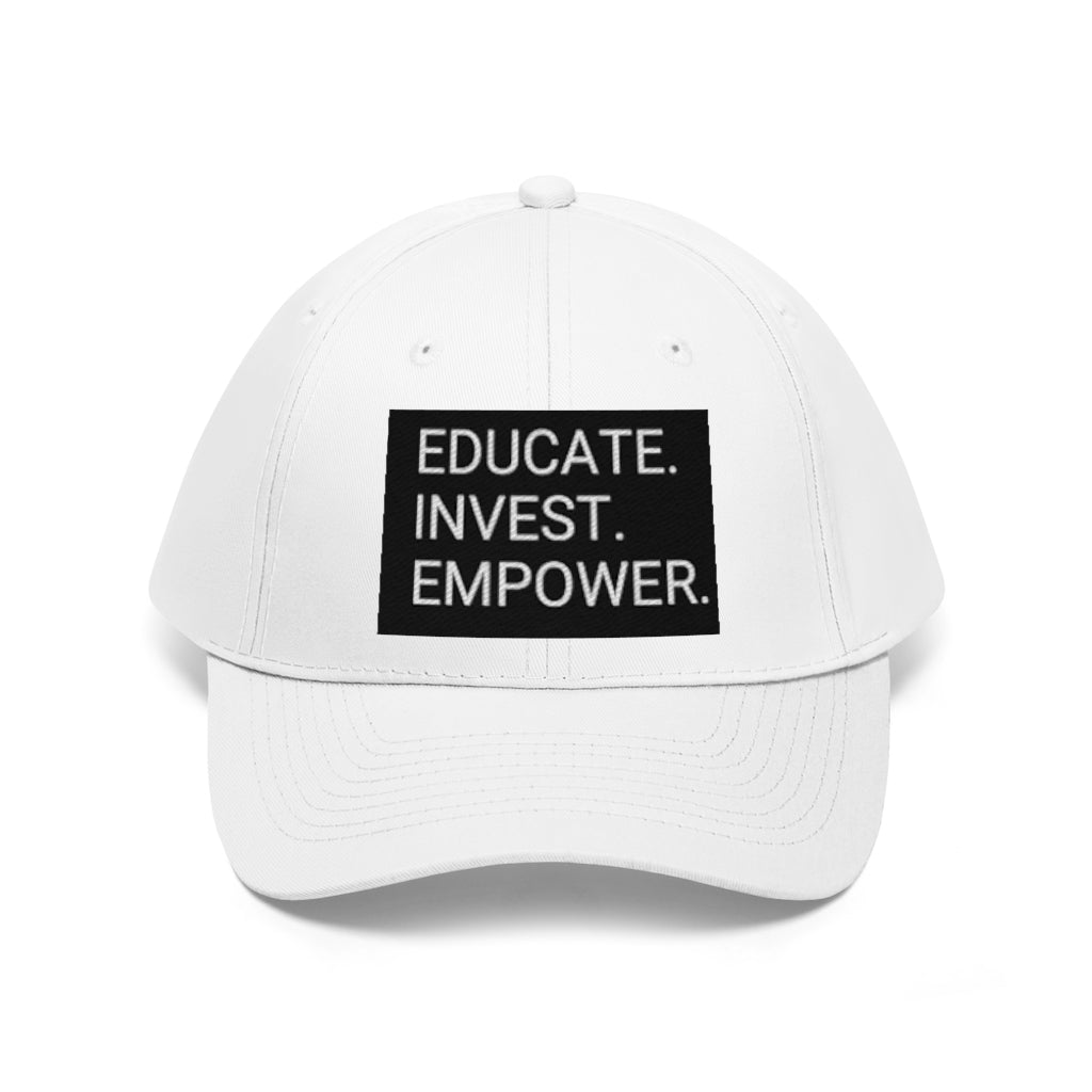 EDUCATE.INVEST.EMPOWER. Cap - EDU HUSTLE