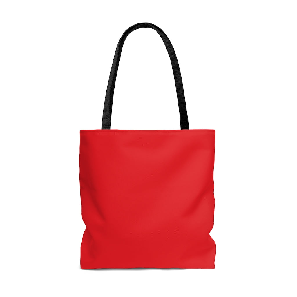 TEACH AND L(EARN) Tote Bag (Red/Black) - EDU HUSTLE